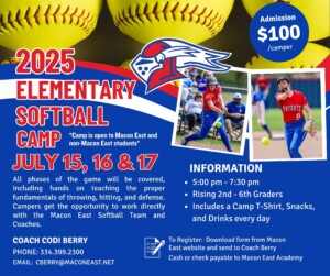 2025 SOFTBALL Camp social media 7.15-17